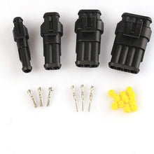 CKEGUO 352PCS Waterproof Car Electrical Connector, 1 2 3 4 Pin Way Electrical Wire Connector Plug Kit Terminals Assortment for Motorcycle Auto Scooter Truck Boat