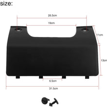 Qiilu Car Rear Bumper Tow Towing Eye Hook Cover for Land Rover LR3 05-09 LR4 10-12 DPO 500011PCL