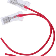 D DOLITY Motorcycle Loud Horn Wiring Harness Cable with Waterproof Case 2pcs Red