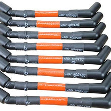 Dragon Fire Performance HIGH TEMP 500 Ohm per/ft. Street Series Performance Spark Plug Wire Set For 1999-2017 Chevrolet GM Chevy LS LSX LS1 LS2 LS3 LS6 LS7 W/Round or Square Coils OEM Fit PWLS-HT
