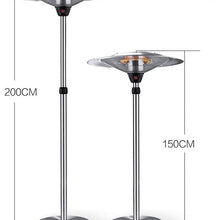 OCYE Infrared Terrace Heater, Outdoor Heater, with Three Heating Modes and Stainless Steel Base, Dumping Power Off, Suitable for Garden, Outdoor/Indoor