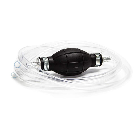 A ABIGAIL Siphon Pump for Gasoline Oil Water Diesel Liquid Fuel Transfer Manual Hand Transfer Pump Kit with 2 Eco-Friendly Durable PVC Hoses(10mm)-Fuel Line Assembly