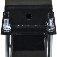 Quick Products QPERBAB Economy RV Bumper Receiver Adapter for Bike Rack, Cargo Carrier, etc. - Fits 4" Square Bumpers