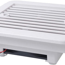 DEDC1 Pack 12V Fridge Vent Outlet with Fan for RV Trailer Caravan Side Air Ventilation Exhaust Fan RV Car Styling Accessories-White (Silent Type)
