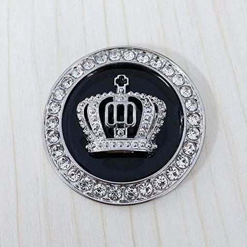 Crystal Princess Crown Car Emblem, Car Exterior & Interior Bling Car Accessory, Car Decoration Decal Sticker, Car Bling Accessories For Women, Rhinestone Crown Emblem, Bling Car Decor