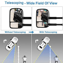 ECCPP Towing Mirrors for 1997 1998 1999 for Ford F150 F250 Standard & Extended Cab (Not for 4 Doors Crew Cab Models) Power Adjusted Pair Mirrors