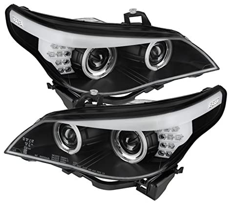 Spyder Auto 5074041 CCFL Halo Projector Headlights Black/Clear