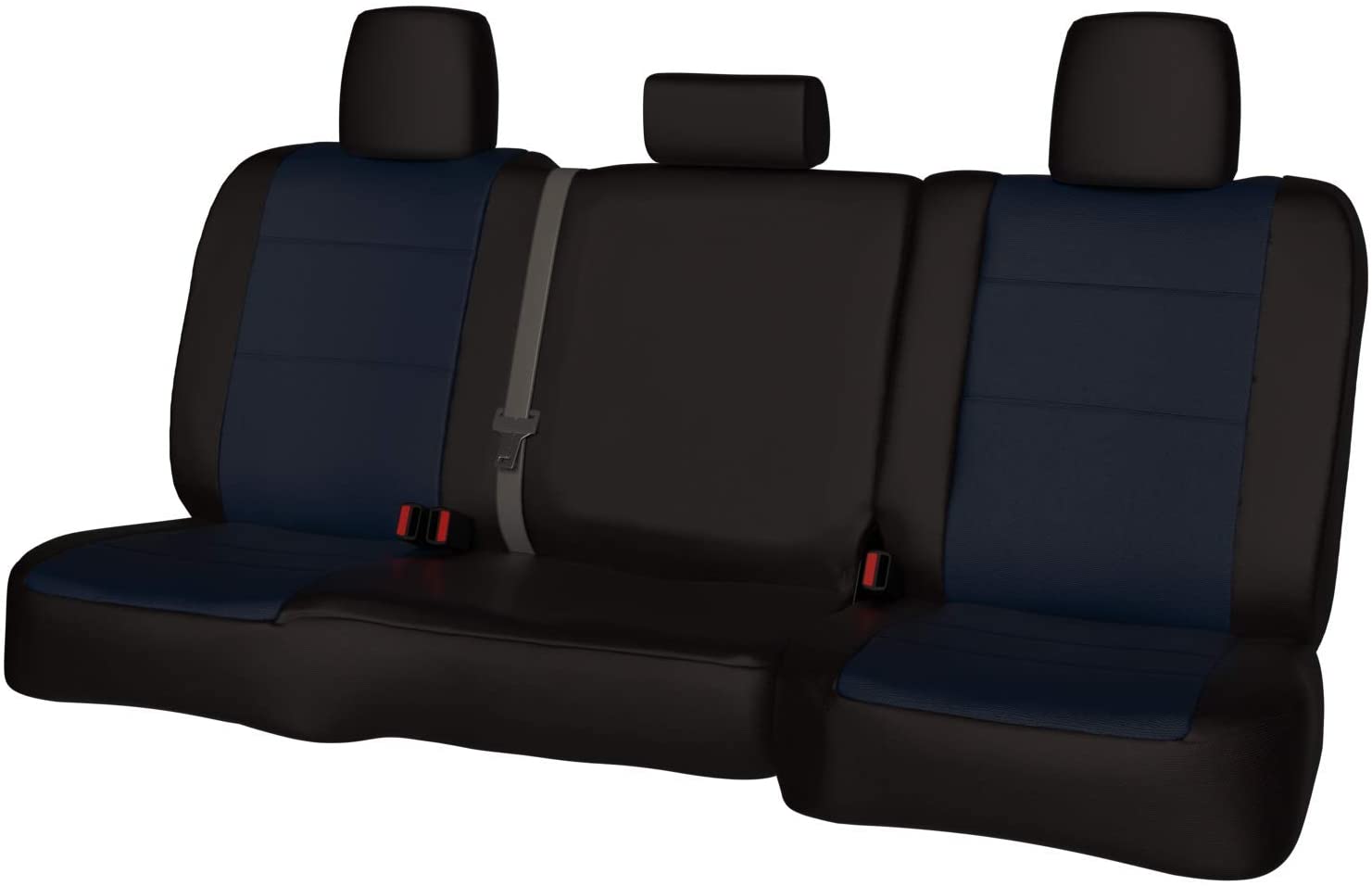 Rear SEAT: ShearComfort Custom Waterproof Cordura Seat Covers for Toyota Corolla (2020-2020) in Gray for 40/60 Split Back Solid Bottom w/Pullout Arm and 3 Adjustable Headrests (LE Model)