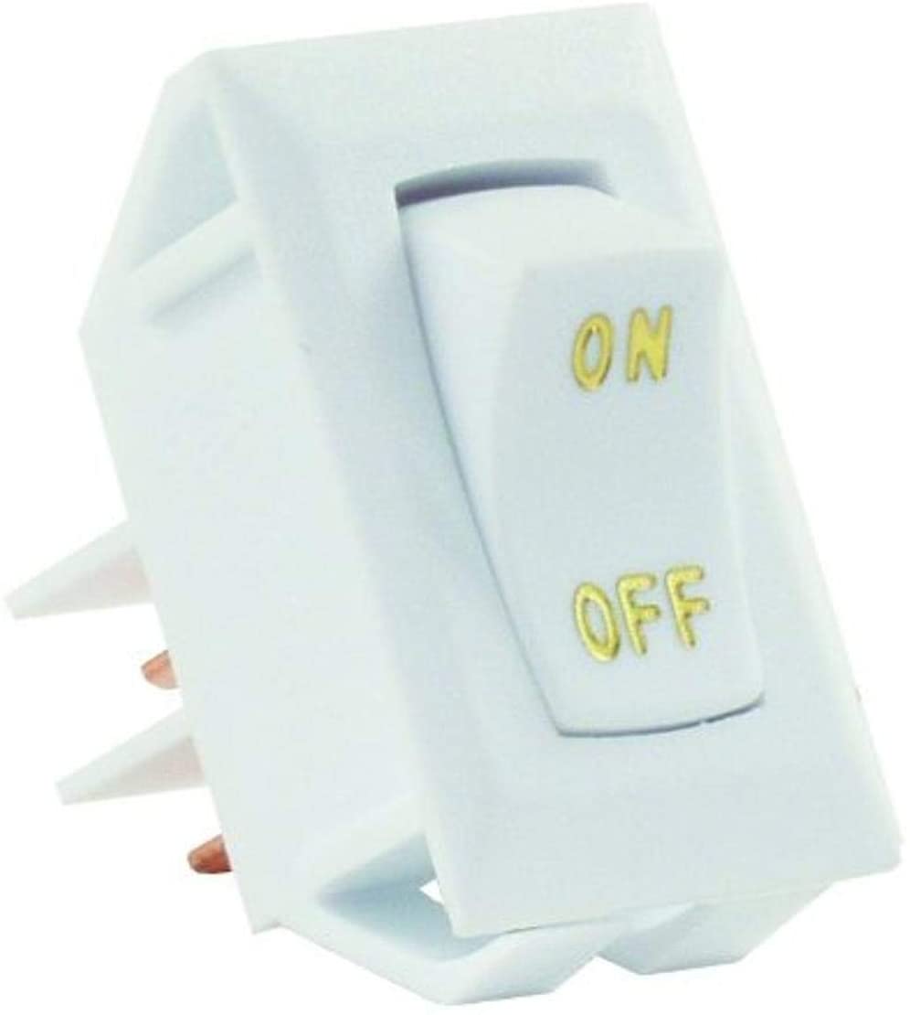 JR Products 12605 Brown SPST Labeled On/Off Switch