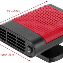 Duokon Portable Heating Fan, Car Heater Hot Cooling Fan Windshield Snow Fog Defroster Filter(A2521 12v)