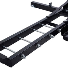 Toolsempire Steel Motorcycle Scooter Dirt Bike Carrier Hauler Hitch Mount Rack Ramp Anti Tilt Wobble
