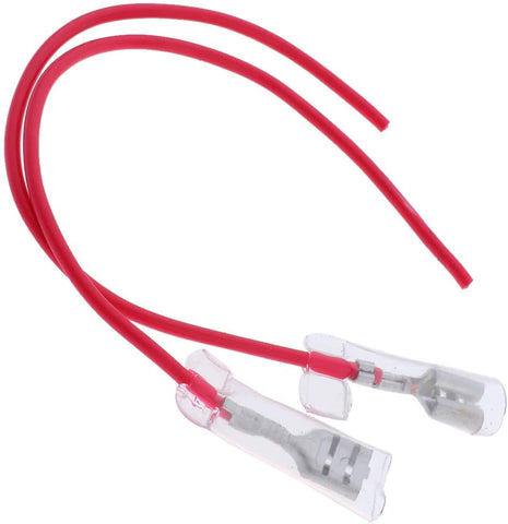 D DOLITY Motorcycle Loud Horn Wiring Harness Cable with Waterproof Case 2pcs Red