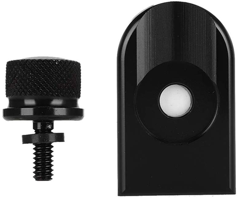 Qii lu Motorcycle Seat Screw ,Durable Black Alloy Motorcycle Modified Rear Seat Cushion Screw and Nut