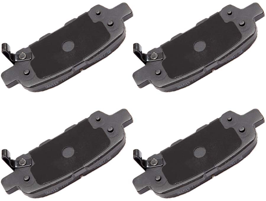 Rear Ceramic Brake Pads Kits 4pcs fit for Infiniti EX35/FX37/FX45/G25/G35/M35/M37/M45/M56/QX50/QX60/QX70, for Nissan 350Z/370Z/Altima/Juke/Leaf/Quest/Rogue, Suzuki Grand Vitara
