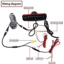 Mintus Backup Brake Light Reversing Rear View Camera CMOS for Dodge RAM PROMASTER Cargos Van Waterproof 170 Third Brake Light Camera