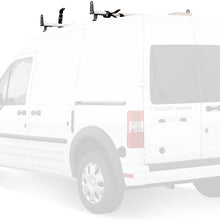 Vantech Transit Connect 2010-13 J2000 Bolt-on Ladder roof Rack 50" Bars White