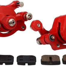 Yuanyuan Front Rear Disc Brake Caliper Pads Fit for 43Cc 47Cc 49Cc Chinese Mini Moto Kids ATV Quad Minimoto Dirt Pocket Bike Gas Scooter (Color : Red)
