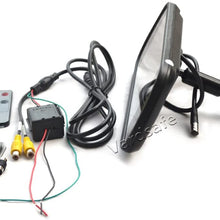 Vardsafe VS7067R Replacement 7 Inch Rear View Mirror Monitor & Brake Light Reverse Backup Camera for GMC Savana/Chevy Express 1500 2500 3500 Van (2003-2019)