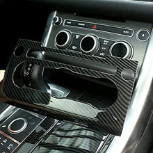 Carbon Fiber Style Console Air Conditioner Button Frame Cover Trim for Land Rover Range Rover Sport 2014-2017