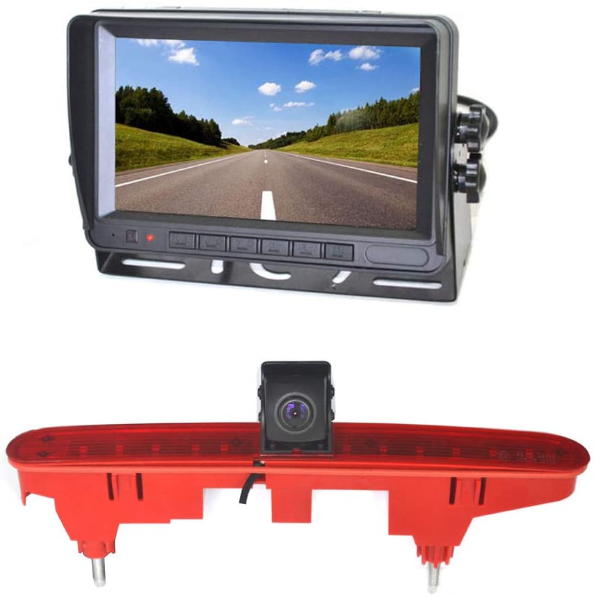 Vardsafe VS688M Brake Light Reverse Camera & 7 Inch Stand Alone Monitor for Peugeot Partner Citroen Berlingo Van (2008-2018)