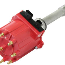 Ignition Distributor Compatible with 1987-1997 GMC Chevy 5.0L 5.7L 7.4L C/K Pickup Truck Van Big Blocks Small Blocks 305 350 454 HEI652R Red Cap