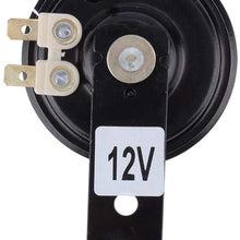 12V 105dB Motorcycle Loud Electric Horn Speaker, Universal Moped Horn for Dirt Bike ATV Motorcycle