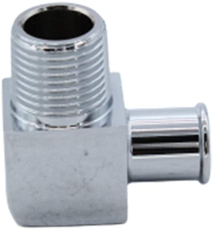 Billet Aluminum 90Degree Deg Heater Hose Fitting 5/8 1/2