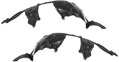 Titanium Plus Autoparts 2008-2013 Compatible With NISSAN Rogue Front Left & Right Side splash guard splash shield fender liner Liner Apron