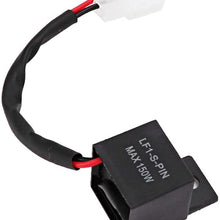 Moonyeu Motorcycle 2 PIN Flasher Relay, 12V DC Relay Decoder for LED Turn Signal Light for Honda for Kawasaki