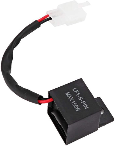 Moonyeu Motorcycle 2 PIN Flasher Relay, 12V DC Relay Decoder for LED Turn Signal Light for Honda for Kawasaki