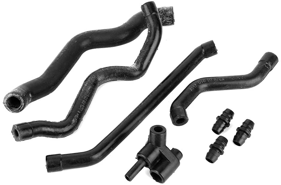 Crankcase Breather Hose, 8Pcs Crankcase Ventilation Breather Hose Connector Set 1120180182 fit for Mercedes-Benz
