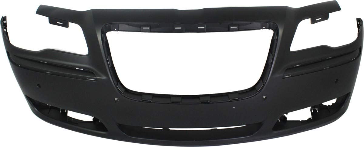 Front Bumper Cover Compatible with 2011-2014 Chrysler 300 Primed with ACC and Parking Aid Sensor Holes
