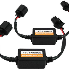 2x H13 LED Headlight Canbus Warning Error Free Load Resistor Canceller Decoder