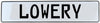Vintage Parts 683576 Vintage Parts 683576 Lowery White Stamped Aluminum Street Sign Mancave Wall Art, 1 Pack