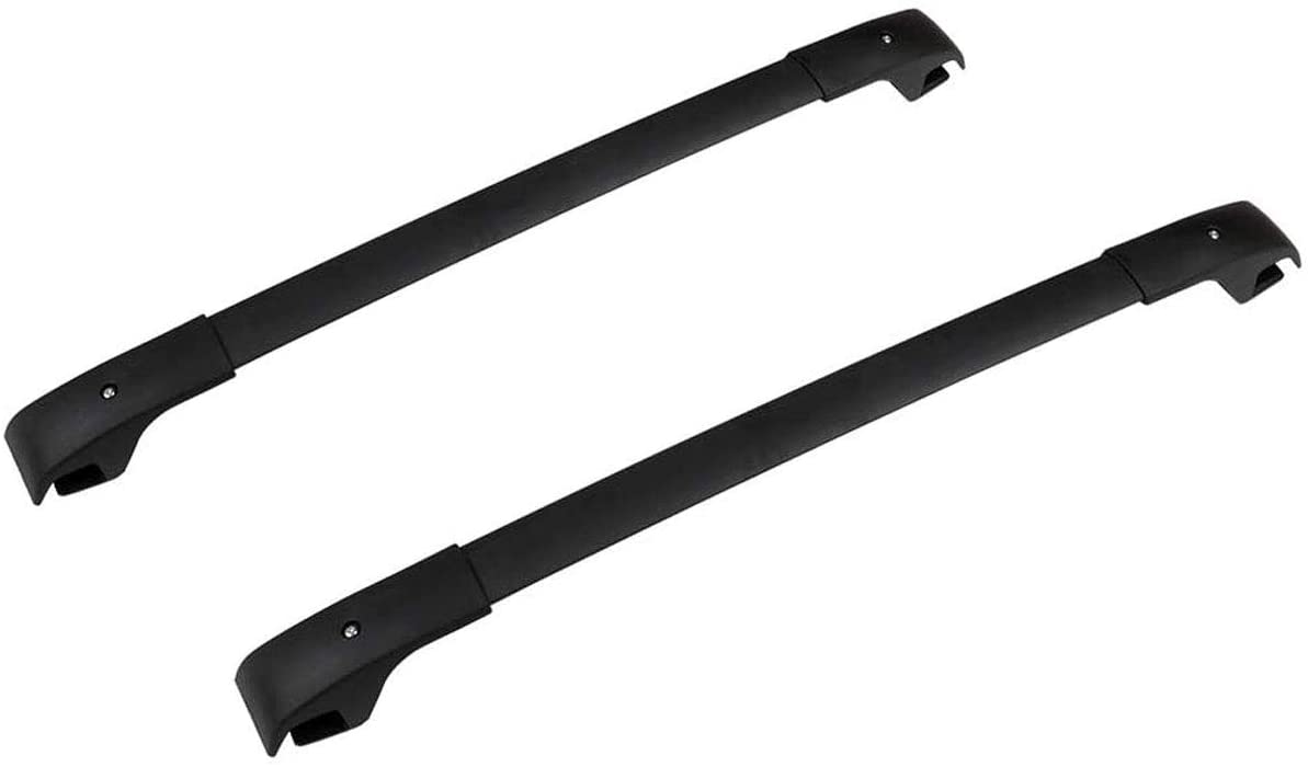 ANTS PART Roof Rack Cross Bars for 2014-2021 Jeep Cherokee Aluminum Luggage Carrier Black