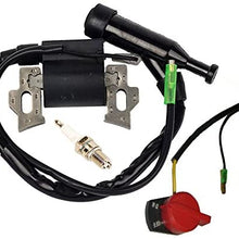 HIFROM On Off Engine Stop Switch with Ignition Coil Replacement for Honda GX120 GX160 GX200 36100-ZE1-015 36100-883-005