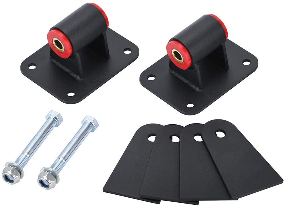 PQY Universal LS Engine Motor Mounts Conversion Swap Set Compatible with Chevrolet LS Conversions LS1 LS2 LS3 LS6 LS7 Engine Motor Mounts (LS Conversion Swaps)