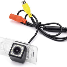 aSATAH 12 LED Car Rear View Camera for BMW 3 E46 E90 E91 E92 5 E39 E60 E61 X5 E53 E70 & Vehicle Camera Waterproof and Shockproof Reversing Backup Camera (12 LED)