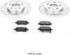 Power Stop K1602 Rear Brake Kit with Drilled/Slotted Brake Rotors and Z23 Evolution Ceramic Brake Pads