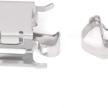 ANGLEWIDE Ceramic Front Brake Pads Clip Kits fit for 2010-2012 for Lexus HS250h,2009-2010 for Pontiac Vibe,for Scion xB xD,for Toyota Corolla Matrix Prius V RAV4