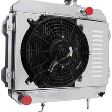 OzCoolingParts 2 Row Core Aluminum Radiator + 12" Electric Cooling Fan w/Louver Shroud + Thermostat/Relay Wire Kit for 1974-1985 75 76 77 78 79 80 81 82 83 84 Toyota Corolla KE30 KE38 KE55 KE70