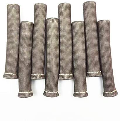 WFLNHB 8 PCS Gray 1200° Spark Plug Wire Boots Heat Shield Protector Sleeve Fit for SBC BBC