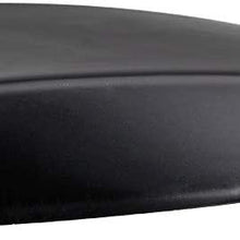 1X Custom Black Decorative Air Flow Intake Turbo Bonnet Hood Vent Grille Cover w/ 3M For Car SUV Pickup Truck