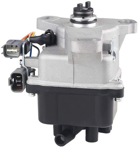 JDMON Compatible with Ignition Distributor Honda Prelude 2.2L External Coil 1997-2001 Replace TD77U 77U 30100-P5M-A01 Includes Ignition Module Cap And Rotor