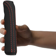 Autoguru Real Leather Handle E Brake Boot Cover Made for 1984-1991 BMW E30 Red Stitch