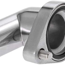 SHOUNAO New Aluminum Water Neck Swivel 15 Degree Fit for Chevy 327 350 454 396 (Color : Silver)
