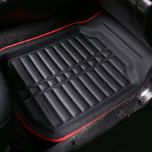 FH Group Tray Style Car Mats F14409REDBLACK Deep Tray All Weather Floor Mats, 4 Piece