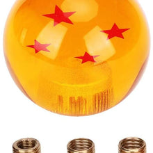 Gear Shifter,Akozon Universal Car Dragon Ball Gear Shift Knob Shifter Lever Handle with Adapter Replacement(Five Stars)