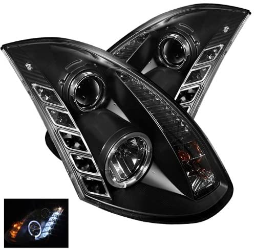 Spyder Auto 5011060 LED Halo Projector Headlights Black/Clear