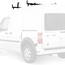 Vantech Transit Connect 2010-13 J2000 Bolt-on Ladder roof Rack 50" Bars White